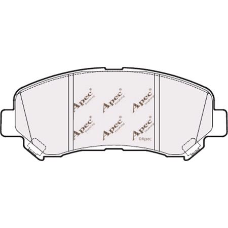 APEC Front Brake Pads (Full set for Front Axle)   PAD1621
