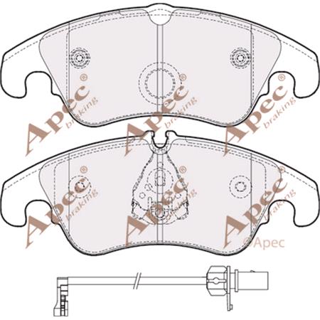 APEC Front Brake Pads (Full set for Front Axle)   PAD1652