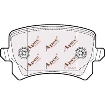 APEC Rear Brake Pads (Full set for Rear Axle)   PAD1654