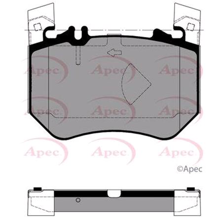 APEC Front Brake Pads (Full set for Front Axle)   PAD2455