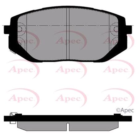 APEC Front Brake Pads (Full set for Front Axle)   PAD2532