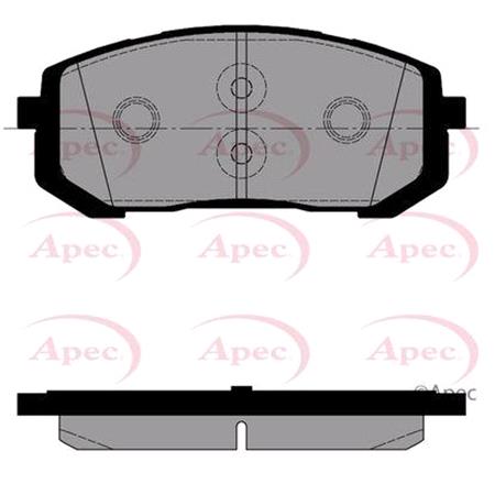 APEC Front Brake Pads (Full set for Front Axle)   PAD2589