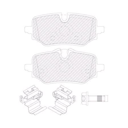 APEC Rear Brake Pads (Full set for Rear Axle)   PAD2650