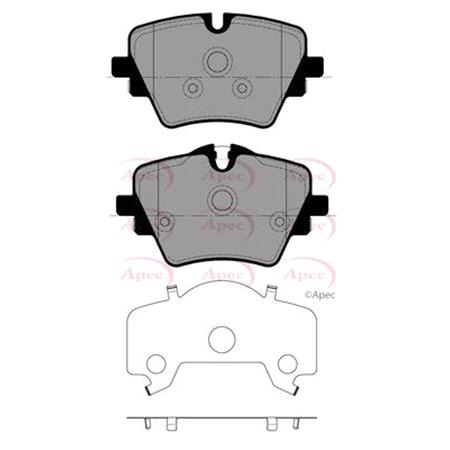 APEC Front Brake Pads (Full set for Front Axle)   PAD2651