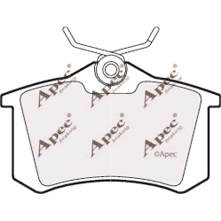 APEC Rear Brake Pads (Full set for Rear Axle)   PAD533