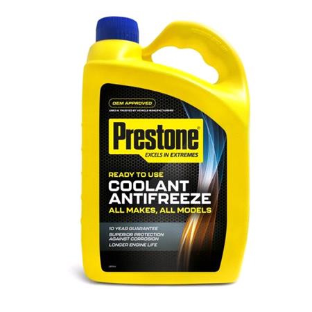 Prestone Antifreeze   Coolant Ready To Use   4 Litre