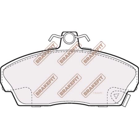 BrakeFit (APEC Blue) Front Brake Pads (Full set for Front Axle)   PD3011