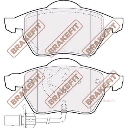 BrakeFit (APEC Blue) Front Brake Pads (Full set for Front Axle)   PD3015