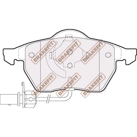 BrakeFit (APEC Blue) Front Brake Pads (Full set for Front Axle)   PD3016