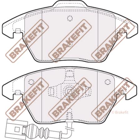 BrakeFit (APEC Blue) Front Brake Pads (Full set for Front Axle)