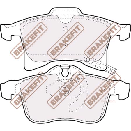 BrakeFit (APEC Blue) Front Brake Pads (Full set for Front Axle)   PD3078