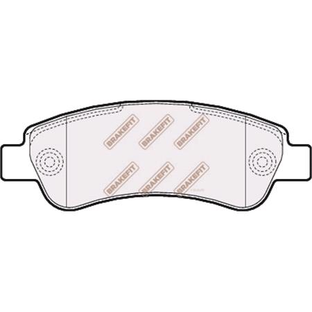 BrakeFit (APEC Blue) Rear Brake Pads (Full set for Rear Axle)   PD3109