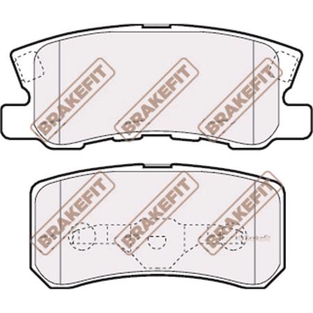 BrakeFit (APEC Blue) Rear Brake Pads (Full set for Rear Axle)   PD3181