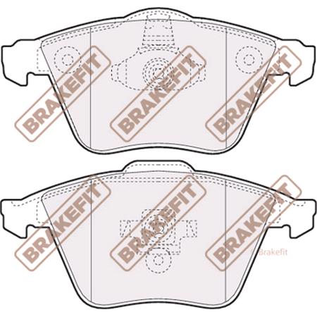 BrakeFit (APEC Blue) Front Brake Pads (Full set for Front Axle)   PD3198