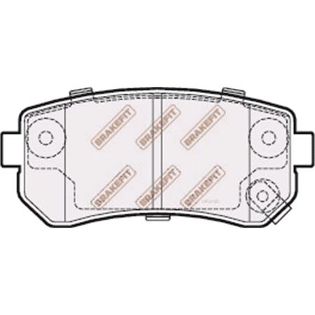 BrakeFit (APEC Blue) Rear Brake Pads (Full set for Rear Axle)   PD3206