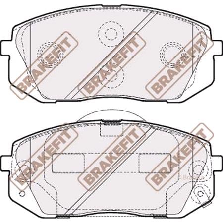 BrakeFit (APEC Blue) Front Brake Pads (Full set for Front Axle)   PD3234