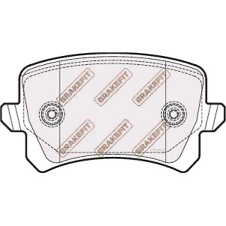 BrakeFit (APEC Blue) Rear Brake Pads (Full set for Rear Axle)   PD3244