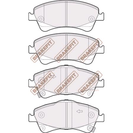 BrakeFit (APEC Blue) Front Brake Pads (Full set for Front Axle)   PD3260