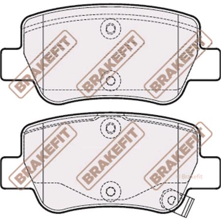 BrakeFit (APEC Blue) Rear Brake Pads (Full set for Rear Axle)   PD3263