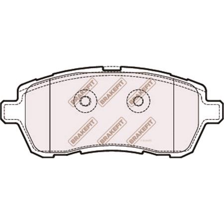 BrakeFit (APEC Blue) Front Brake Pads (Full set for Front Axle)   PD3284