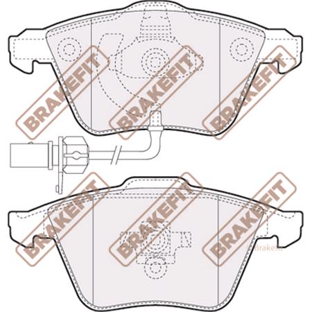 BrakeFit (APEC Blue) Front Brake Pads (Full set for Front Axle)   PD3317