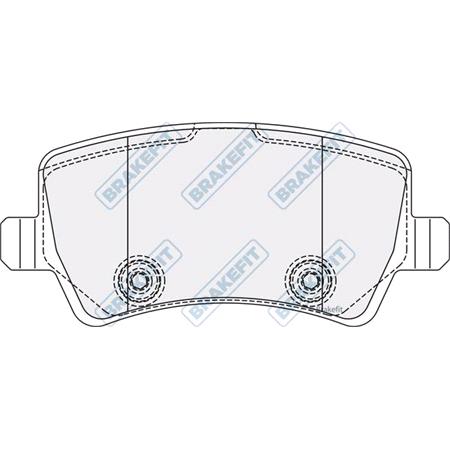 BrakeFit (APEC Blue) Rear Brake Pads (Full set for Rear Axle)   PD3353