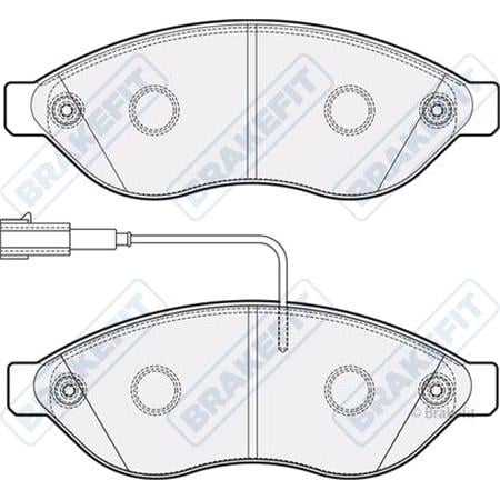 BrakeFit (APEC Blue) Front Brake Pads (Full set for Front Axle)   PD3354