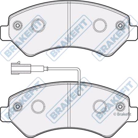BrakeFit (APEC Blue) Front Brake Pads (Full set for Front Axle)   PD3355