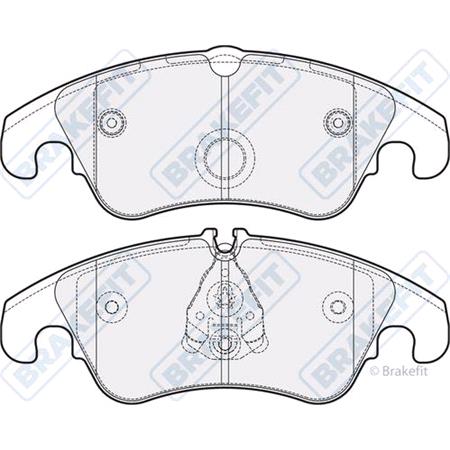 APEC Braking Front Brake Pads (Full set for Front Axle)