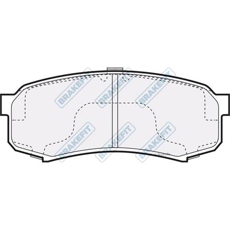 BrakeFit (APEC Blue) Rear Brake Pads (Full set for Rear Axle)   PD3386