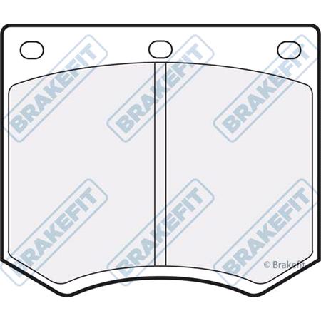 BrakeFit (APEC Blue) Front Brake Pads (Full set for Front Axle)   PD3395