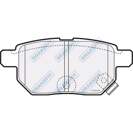 BrakeFit (APEC Blue) Rear Brake Pads (Full set for Rear Axle)