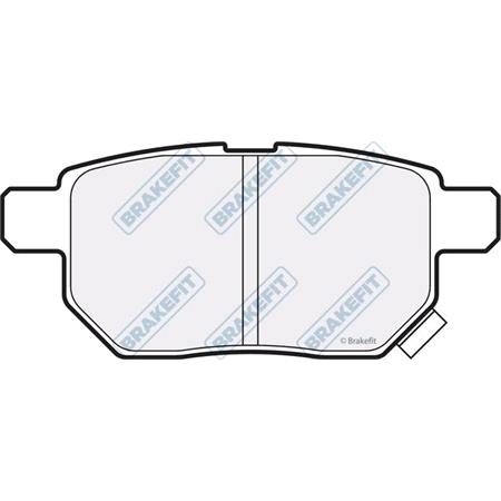 BrakeFit (APEC Blue) Rear Brake Pads (Full set for Rear Axle)