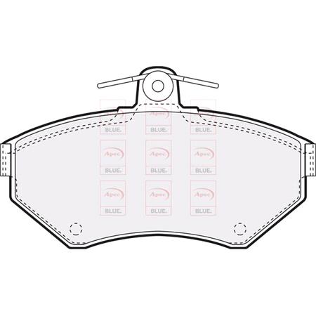 APEC Front Brake Pads (Full set for Front Axle)   PD3802