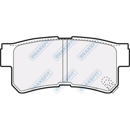 BrakeFit (APEC Blue) Rear Brake Pads (Full set for Rear Axle)   PD3812