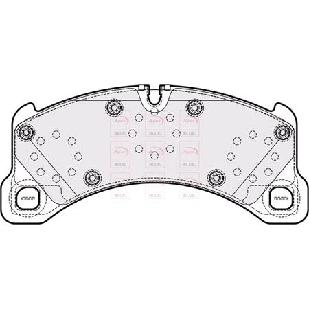 APEC Front Brake Pads (Full set for Front Axle)   PD3847