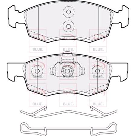 APEC Front Brake Pads (Full set for Front Axle)   PD3857