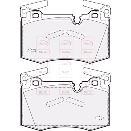 APEC Front Brake Pads (Full set for Front Axle)   PD4271