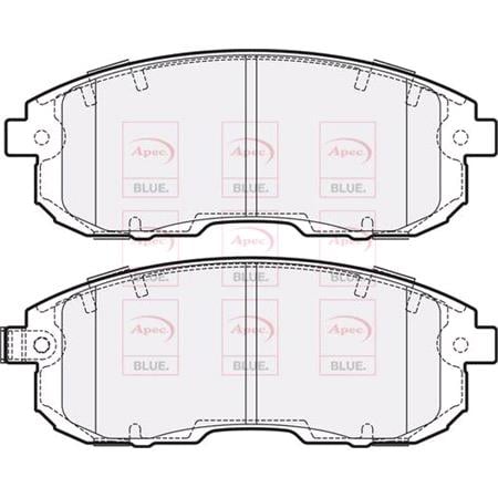 APEC Front Brake Pads (Full set for Front Axle)   PD4293