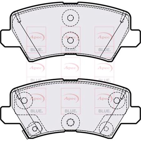 APEC Rear Brake Pads (Full set for Rear Axle)   PD4301