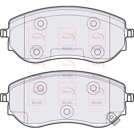 APEC Front Brake Pads (Full set for Front Axle)   PD4302