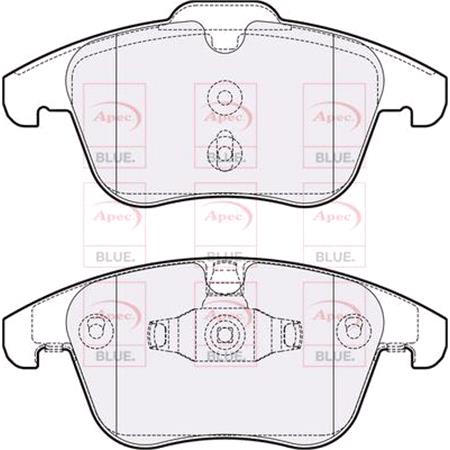 APEC Front Brake Pads (Full set for Front Axle)   PD4306