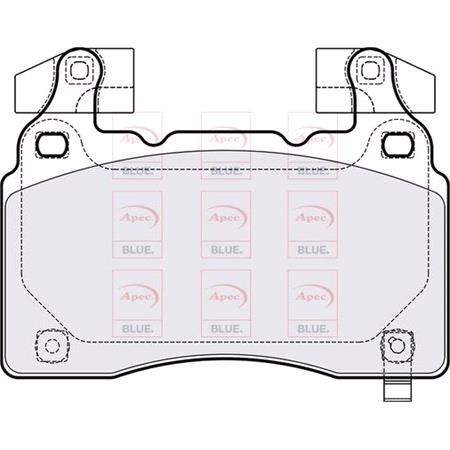 APEC Front Brake Pads (Full set for Front Axle)   PD4308