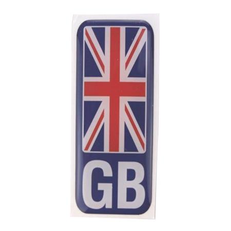 Number plate sticker   GB union Jack   Polydome