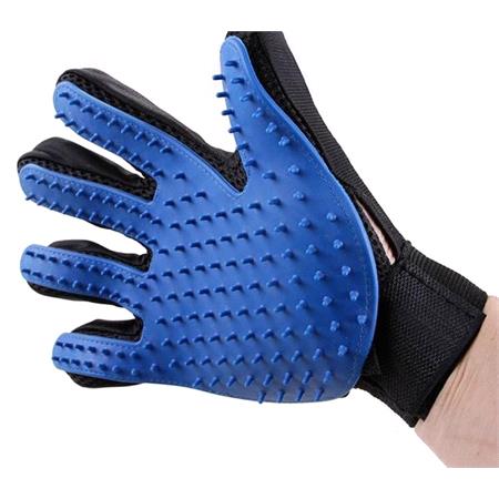 Pet Grooming Glove and Massager, Catches Hair!