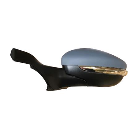 Left Wing Mirror (electric, heated, indicator, power folding, primed cover) for Peugeot 208 2012 Onwards