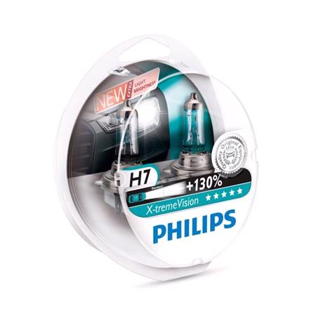 Philips H7 1V 55W +130% Pair X tremeVision Bulbs   Opel CORSA E Van 2015 Onwards