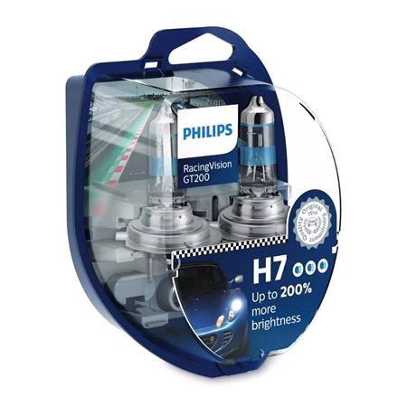 Philips RacingVision 12V H7 55W +200% Brighter Bulb   Twin Pack