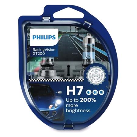 Philips RacingVision 12V H7 55W +200% Brighter Bulb   Twin Pack