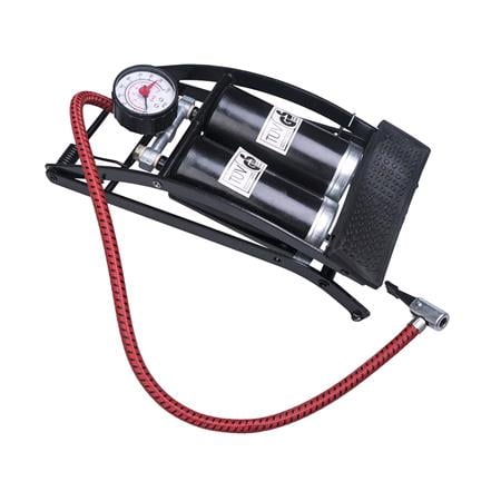 Auto Choice Double Barrel Foot Pump